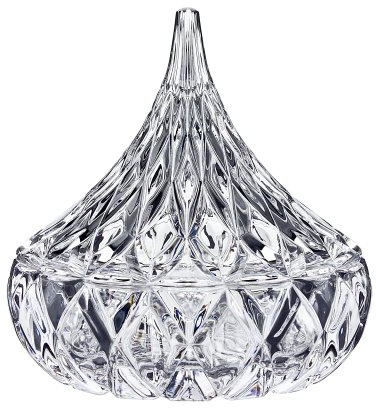 Godinger Hershey Candy Dish, Chocolate Dish, Crystal Decor (Clear) Living Room & Dining Room Decor