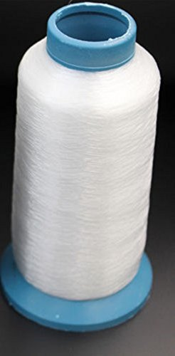 White Nylon Invisible Sewing Thread, 0.10mm 6,000 Meters Cone for Sewing, Quilt, Overlock