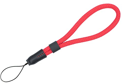 VKO Kamera Handschlaufe Kamera Gurt Handgelenk-Schlaufe Trageschlaufe geeignet für Spiegellose/Kleine Kameras (Rot)