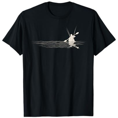 Kayak Fishing Graphic Kayaker Anglers Kayaking Fisherman T-Shirt