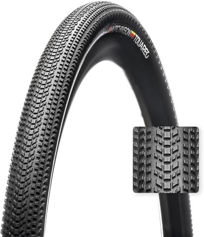 HUTCHINSON - TOUAREG Tubeless Ready - Pneu Gravel - Bi-Gomme - Pour Les Parcours Chaotiques - Résistant Et Durable - Tringles Souples - Noir - Dimensions 650 x 47 mm