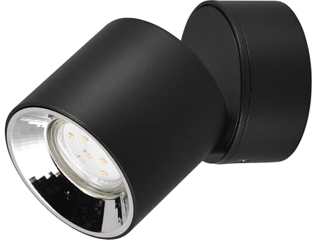 TRIO Guayana 651000132 - Lampada da incasso a parete, in metallo nero opaco, tranne 1 GU10