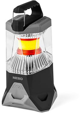 NEBO Galileo 1000 Lumen Lantern - Rechargeable Camping Light & Power Bank - 120˚ COB LED Lighting - Camping Accessories