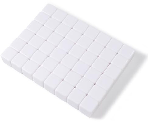 Apostrophe Games Blank bianco Dadi - 50 pz-16mm Cubo Dadi, Six Sided Dadi-Fai da te Gioco da tavolo accessori, ideale per l'ordinamento, conteggio, aule, pezzi di ricambio
