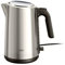 Braun Identity Collection WK5200BK, Elektrischer Wasserkocher aus Edelstahl, 1,7L Fassungsvermögen, 2200W, 360° Drehbarer Sockel, Wasserstandsanzeige, Kabelaufwicklung, Abschaltautomatik, Grau