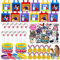 98stk Bowling Mitgebsel Kindergeburtstag Give Aways Gastgeschenke Geschenktüten Schlüsselanhänger Aufkleber Silikonarmbänder Medaille Geburtstag Pinata Füllung Party Mitbringsel Kinder Mädchen Jungen