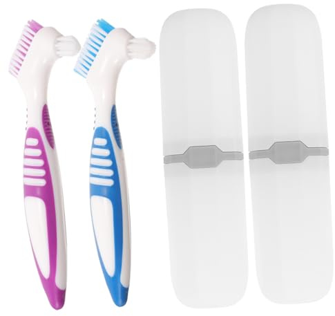 LOORGVEL 2 ensembles Set de Étuis de Voyage pour Brosse à Dents Portable et Multi Usage pour Soins Personnels et Nettoyage Appareils Dentaires