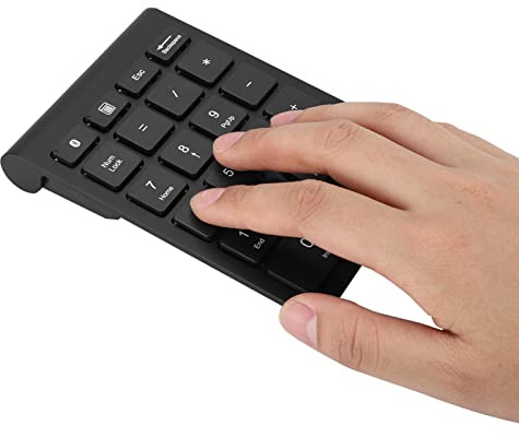 Cryfokt Mini Tastierino Numerico con Tasti a Forbice, Bassa Latenza, per Immissione Dati, Compatibile con Vari Sistemi, Ottimo per gli Studenti