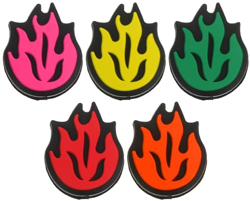 TOYANDONA Lot de 5 Amortisseurs en Silicone Multicolores pour Raquettes de Tennis, des Vibrations, Accessoire de Sport Absorbant Les Chocs, Compatible Tennis, Facile à Installer, Protection
