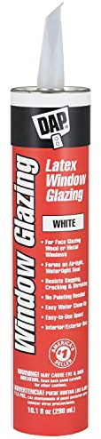 DAP Latex Window Glazing, White, 10.1 Oz (7079812108)