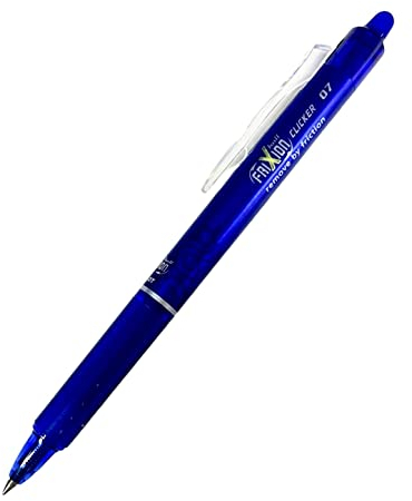 Pilot Pen 2270003 - Tintenroller Frixion Ball Clicker, Strichstärke 0,7 mm, blau, 1 Stück (1er Pack)