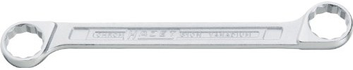 HAZET 610N-21X23 232.3 mm Hexagon Traction Profile Polished Head Double Box-End Wrench - Chrome-Plated
