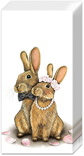 Ihr Papiertaschentücher, Motiv: Eddie in Love Kaninchenhochzeit