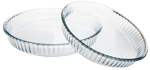 FIVE Simply Smart - Lot de 2 Plats à Tartes Verre 32cm Transparent