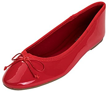 Feversole Women's Macaroon Colorful Memory Foam Cushion Ballet Flat Pumps Patent