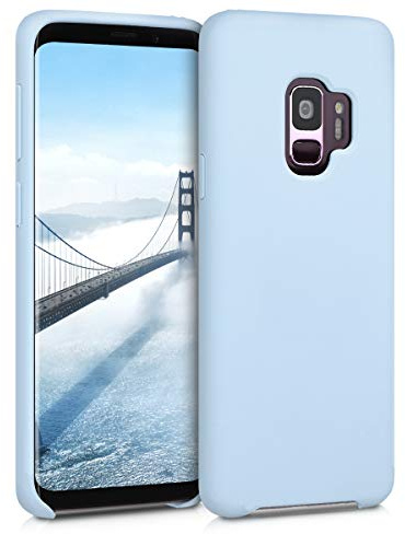 kwmobile Cover per Samsung Galaxy S9 Custodia - Back Case per Smartphone in Silicone TPU - Protezione Gommata - blu chiaro matt
