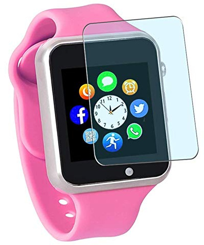 Puccy 3 Pack Anti Blue Light Screen Protector Film, Compatible with Funntech/Janker A1 1.54 smartwatch TPU Guard （ Not Tempered Glass Protectors ）