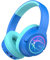 iClever Bluetooth Kopfhörer Kinder mit LED-Leuchten, 74/85dBA Lautstärkebegrenzung, 43 Stunden Spielzeit, Stereo-Sound, Typ-C, AUX-Kabel, Bluetooth5.3 Kinderkopfhörer für Tablet/Reisen