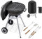 Gr8 Garden Portable 18 inch Kettle Charcoal BBQ Grill Patio Camping Barbecue Barbeque With Cooking Utensils Tools Cover Wheels Stand