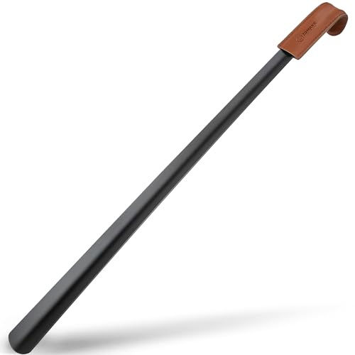 ZOMAKE Extra Long Shoe Horn for Seniors Men,Metal Shoehorn Long handle for Boots, 28.3'' Shoe Spoon Helper