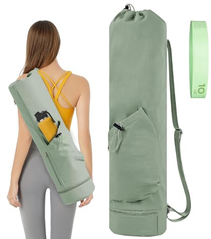 XdealCozyxc Portable Pilates Yoga Bags for Women with Adjustable Shoulder Strap, Size 7.5 Inches x 31 Inches