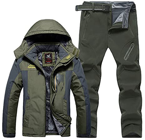 Hcclijo Wasserdichter Winddichter Warmer Dicker Hosen Angelhemd Sport Angelanzug Sets 1 5XL