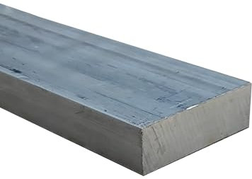 Barre plate en aluminium 40x10 mm EN AW 6060 de 100 mm de longueur