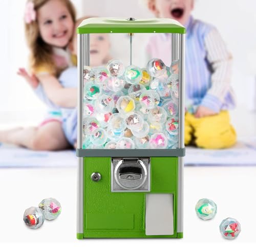 Gumball maskin, godisautomat, leksakskapsel studsboll godisautomat (Green)