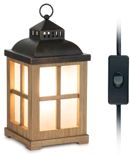 Staymoment Elektrische Duftlampe für Wachs: Holz Candle Warmer Tischlampe für ätherische Öle Duftkerze Duftöl Raumduft Wohnung Deko landhausstil