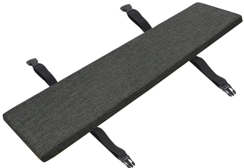 Cuscino per Panca Esterno/Interno Sfoderabile - 5cm Spessore con Cinturini Regolabili - 1/2/3 Posti Antiscivolo, Rimovibile e Lavabile - Cuscinis per Panche da Esterno/Interni(grigio scuro,70x30x5cm)