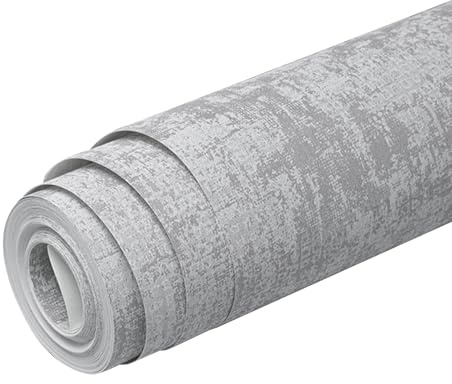 Carta da parati strutturata – Carta da parati in cemento | Rotolo di carta da parati | Carta da parati ruvida in cemento | 920 x 53 cm | Moderno effetto cemento per soggiorno e lavoro