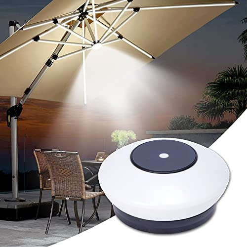 Lámpara LED recargable para sombrilla de patio, 8 colores cambiantes, ideal para camping, terraza, jardín, fiestas y decoración de bandera nacional