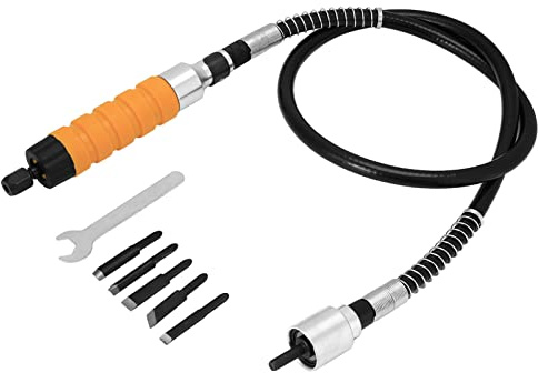 Cincel para tallar carpintería, herramienta para cuchillo de grabado, juego de tubos blandos profesionales de 5 cuchillas para tallar madera, material de caucho metálico,