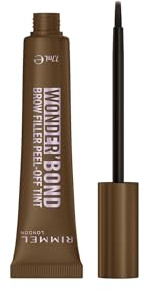 Rimmel Wonder'Bond Brow Filler Peel-Off Tint, Tintura Sopracciglia Peel-Off, No Sbavature, Lunga Tenuta, Formula Waterproof con Biotina, 7.7 ml, 002 MEDIUM BROWN