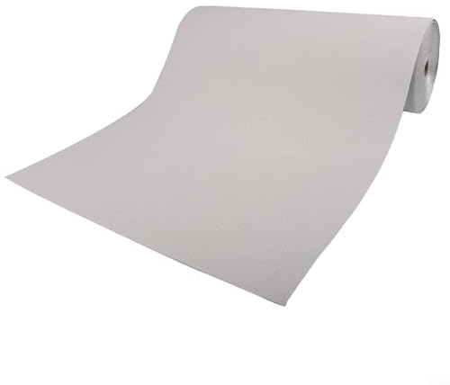 Trayne Vattentät självhäftande tapetrulle, 50 x 1 000 cm fuktsäkra klistermärken väggpaneler för sovrum, vardagsrum, köksväggar (vit)