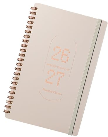 DOITOOL Pianificatore Settimanale Mensile Quaderno di Pianificazione Diario Agenda Giornaliera per Lavoro Scuola Studenti Layout Strutturato e Copertina Rigida in Pu