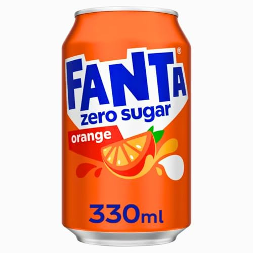 Fanta Can Orange Zero 330 ml (Pack of 24)