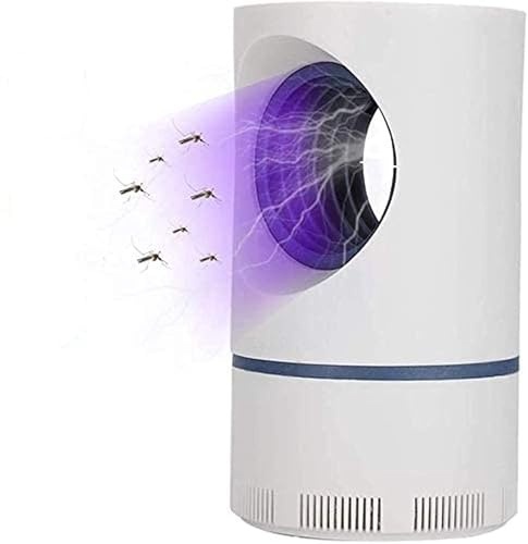 Mosquito Killer Light, 360° succión silenciosa Trampa de Insectos Zapper Trap Repelente enchufable para Interiores y Exteriores, Mosca Segura y ahor(L)