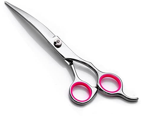 Forbici Cani Toelettatura,6 Forbice Curve per Animali in Acciaio Inossidabile Forbici per Capelli Toelettatura per Cane