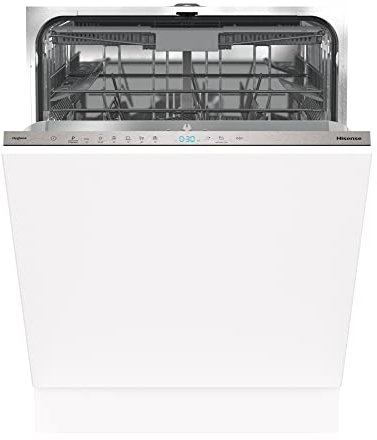 Hisense HV643D60 Lavastoviglie Integrata Totale 60 cm, 16 Coperti, 44 db, Partenza Ritardata, Total Acqua Stop, 6 Programmi 5 Temperature, Display Led Touch