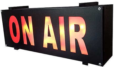 Artibetter Insegna Luminosa On Air LED: Luci per Studio e Ufficio con 3 Batterie AAA - Facile Installazione e Luce Morbida per Casa/Bar/Registrazione