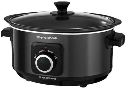 PaMeer ® Searing Slow Cooker - 3.5L Hob-Proof Pot, 3 Heat Settings, Family-Sized, Easy-Clean, Versatile Cooking