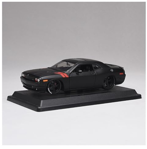 ZHRDWE Maquette Voiture 1:24 pour Dodge Challenger Black Hobby Collection Diecast Car Enthusiator Gift Copie Fidèle l'Origine
