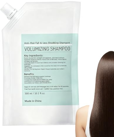 Champú Para Cabello Fino | Fortalecedor de Crecimiento y Volumen | Champú De 300ml Para Fortalecer La Raíz Del Cabello,Para Seco Graso Largo Corto Rizado Dañado Ducha Diario Hogar Baño