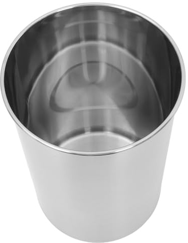 MAGICLULU Cubo de Basura de Encimera Empotrado de Acero Inoxidable 201, Compacto y Metálico, Tamaño D-205t, para Almacenamiento y Organización en Cocina, Adecuado para Interiores y Hogar