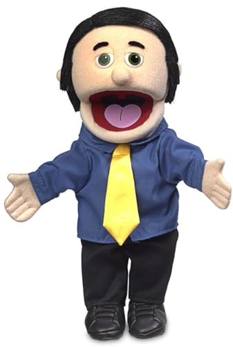 George von Silly Puppets | 40 cm Handpuppe für Kinder | Mit Beweglichem Mund Und Armen | Abnehmbare Handwaschbare Kleidung