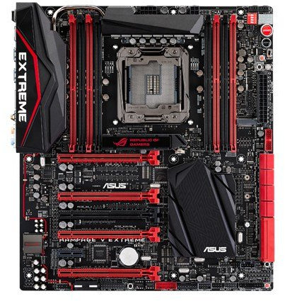 Asus Rampage V Extreme Intel X99 LGA 2011-V3 Extended ATX Motherboard Motherboards (VT-X, DIMM, 2133,2400,2666,2800,3000,3300 MHz, Quad, 64 GB, Intel)