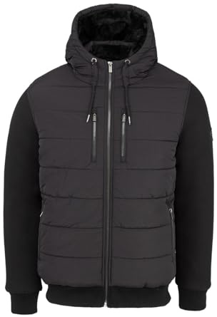 Firetrap Mens Insulated Winter Jacket Black M