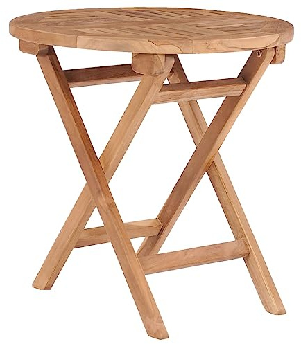 vidaXL Hopfällbart trädgårdsbord 45 cm massiv teak
