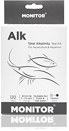 Monitor Alkalinity Test KIT (120 Tests) - Monitor Aquarium and aquaculture Water Quality